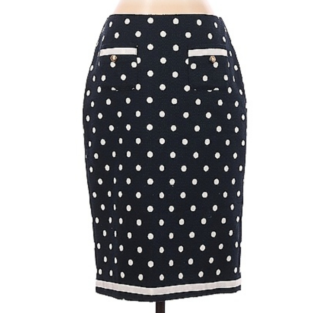 Talbots Navy Blue Polka Dot Skirt ♥